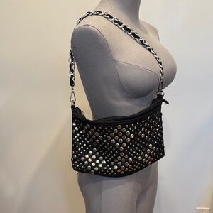 Studded Black Shoulder Bag